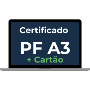 Certificado Digital A3 + Cartão + Leitora