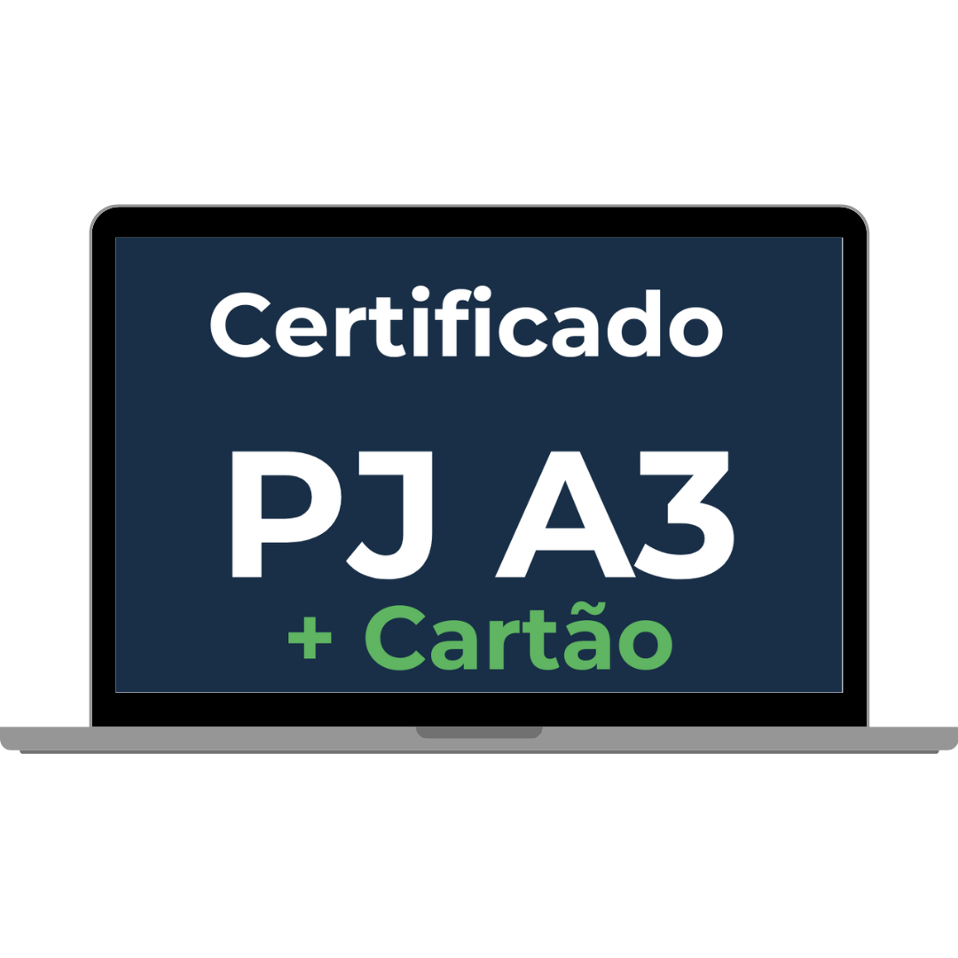 Certificado Digital PJ A3 + Cartão